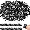 Jetec 500 Pcs Black Binder Clip Paper Clamp Metal Paper Clip, 0.6 Inch