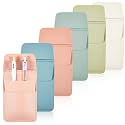 Jetec 6 Pcs Faux Leather Pocket Protector Pen Holder Pouch, 6 Colors