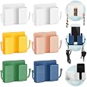 Jetec 6 Pcs Wall Mounted Phone Holder, Multicolor
