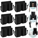 Jetec 6 Pcs Wall Mounted Phone Holder,Black