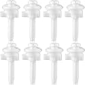 Jetec 8 Pack Toilet Seat Screws Kit, Plastic Bolts Nuts &amp; Washers
