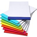 Jetec 8 Pcs Small Graph Paper Notepad 5 x 8 Inch Grid Notebooks,Rainbow