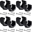 Jetec 8 Pieces Flashlight Holder Wall Mount with Screws(2 Big, 2 Small)