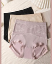 Jetveli Women Hipster Black Beige Pink Panty