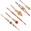 Combo of 3 Thread Dora Rakhi wtth 3 Lumba Set for Brother Bhaiya Bhabhi