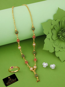 jewel world alloy gold-plated gold white jewel set pack of 1