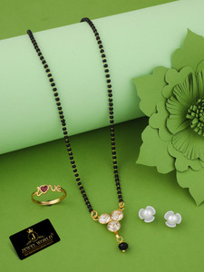 jewel world alloy gold-plated gold white jewellery set