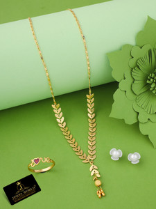 jewel world alloy gold-plated gold white jewellery set