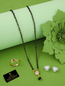 jewel world alloy gold-plated gold white jewellery set
