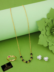 jewel world alloy gold-plated gold white jewellery set