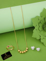 Jewel WORLD Alloy Gold-plated Gold, White Jewellery Set