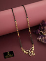 Jewel WORLD Gold-plated R Letter name alphabet Pendant mangalsutra design for women Brass Mangalsutra