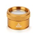 Jewelers Loupe Handheld 30X Pocket Loop Magnifier Jewelry Identification Magnifier Jewelry Magnifying Glass for Gems Stamps Antiques Plants