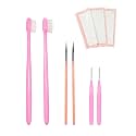 Jewelry Cleaning Kit with Cleaning Brushes and Velvet Polishing Cloths