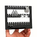 Jewelry Display Stand for Earrings Black Acrylic Organizer Holder for Studs, Hoops, Compact Earring Display Rack for Home, Craft Shows, Retail 4 MM (Earing_tops_Holder_Black Pack1)