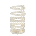 Jewels Galaxy Heart Pearl &amp; AD Hair Clips Jewellery for Women