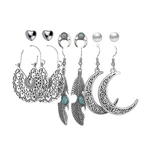 jewels galaxy stylish pearl amp ad multi designs stunning 6 pair of earrings for womengirls
