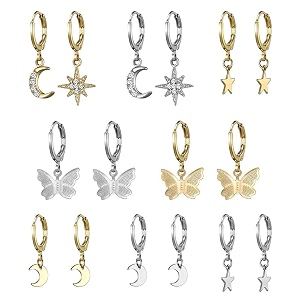 jewels galaxy stylish pearl amp ad multi designs stunning 6 pair of earrings for womengirls