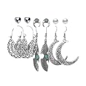 Jewels Galaxy Stylish Pearl &amp; AD Multi Designs Stunning 6 Pair of Earrings For Women/Girls