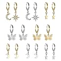 Jewels Galaxy Stylish Pearl &amp; AD Multi Designs Stunning 6 Pair of Earrings For Women/Girls