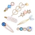 Jewels Galaxy Heart Pearl &amp; AD Hair Clips Jewellery for Women