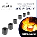 Jeweltech Graphite Crucible Set (Pack of 6, 50g–300g Sizes) for Metal Casting, Melting & Refining – Durable Carbon Crucibles for Gold, Silver, Copper, Brass, & Jewellery Making)