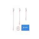Jewlpire 14k Rose Gold Plated Necklace Extender for Women, Box Chain Extenders for Necklaces, Jewelry Extenders for Necklaces Bracelets Anklets 3 Piece (1", 2", 3")