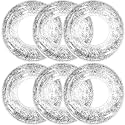 Jexine 6 Pcs Black Glitter Inflatable Pool Float Tube 30 Inch