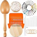 Jexine Speedweve Mini Darning Loom 14 Hooks Darning Egg for Socks Kit