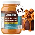 Jeynuuss Dulce de Leche Caramel Spread 2.5 LB (40 oz) – Repostero Thick Arequipe Cajeta for Cake Filling, Pastry & Piping Bag – Bake Stable, No Palm Oil – Gluten Free, Lactose Free – Made in USA