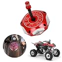 JFG RACING ATV Gas Cap Fuel Tank Cap CNC for TRX 400EX TRX400EX Sportrax 400 1999-2014 TRX450R 2004-2009 TRX700XX 2008-2009 ATV Red