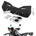 JFG RACING Dirt Bike Handguards 7/8'' and 1 1/8'' Motorcycle Hand Guards Aluminum Universal for Dirt Pit Bike MX Motocross Supermoto Racing ATV Quad KAYO - Black
