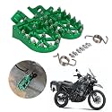 JFG RACING Motorcycle FootPegs Foot Pegs Pedals Rests CNC for KLR 650 KLR650 1987-2018 2021-2024 Green