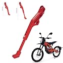 JFG RACING Sur Ron Kickstand,Motorcycle Kick Stand Side Aluminum Alloy CNC Adjustable for Surron Light Bee S/X Segway X160/X260 Talaria Sting Red