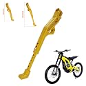 JFG RACING Sur Ron Kickstand,Motorcycle Kick Stand Side Aluminum Alloy CNC Adjustable for Surron Light Bee S/X Segway X160/X260 Talaria Sting Gold
