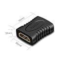 JGD PRODUCTS HDMI Extender Female to Female Coupler Adapter for HDTV, Laptop PC, Projector and etc - Black