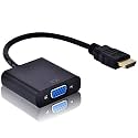 JGD HDMI to VGA adapter with Full HD 1080p @ 60Hz native resolution, gold plated connectors, Plug Play usage, Strong and durable build quality