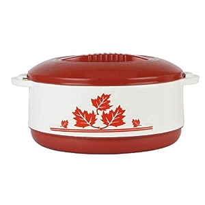 jgs stainless steel hot meal serving casserole chapati box container with plastic cover for kitchen solid roti server 3000 ml