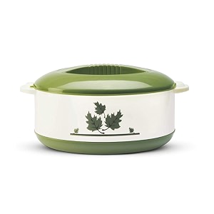 jgs stainless steel hot meal serving casserole chapati box container with plastic cover for kitchen solid roti server 2000 ml