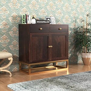 wooden storage cabinet for living room  sideboard cabinet with drawer amp door  wooden kichten crockery cupboard for home  console cabinet walnut finish