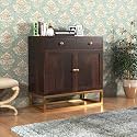 Wooden Storage Cabinet for Living Room | Sideboard Cabinet with Drawer &amp; Door | Wooden Kichten Crockery Cupboard for Home | Console Cabinet (Walnut Finish)
