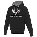JH DESIGN GROUP Men's Chevy Corvette C7 Pullover Hoodie Red or Gray Hood Lining
