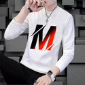 JH STYLE Printed Men Round Neck White