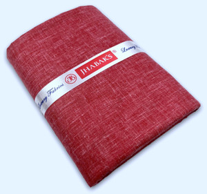 jhabaks unstitched cotton blend shirt fabric self design