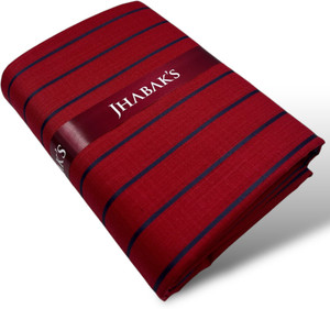 jhabaks unstitched cotton blend shirt fabric striped