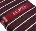 JHABAK'S Cotton Blend Striped Shirt Fabric