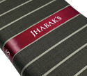 JHABAK'S Cotton Blend Striped Shirt Fabric