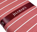 JHABAK'S Unstitched Cotton Blend Shirt Fabric Striped