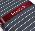 JHABAK'S Cotton Blend Striped Shirt Fabric
