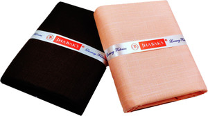 jhabaks unstitched pure cotton shirt  trouser fabric self design